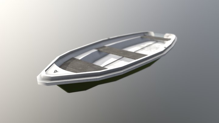 Soutuvene / Rowing boat 3D Model