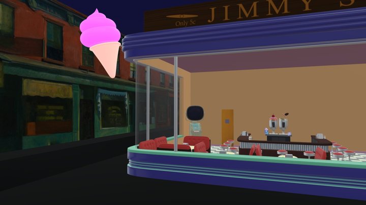 Jimmy's Ice Cream Shoppe 3D Model