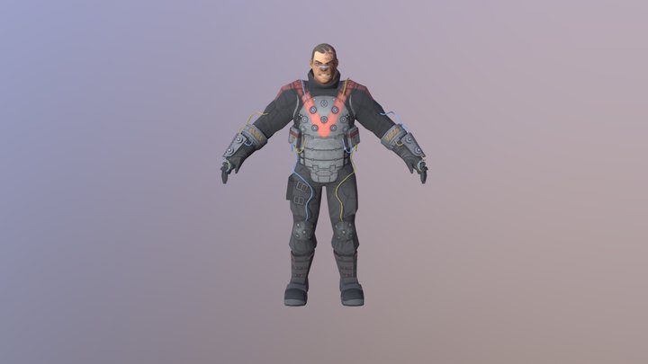 Mobile - Batman Arkham Origins - Electrocutioner 3D Model