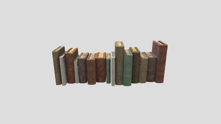 Dungeon library books 3D Model
