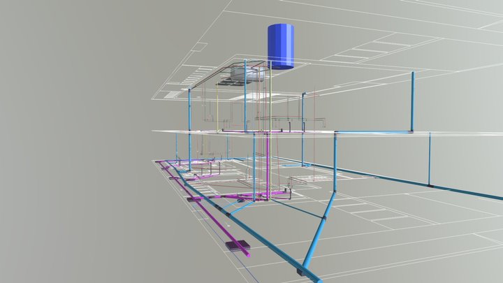 PROJETO HIDROSSANITÁRIO 3D Model