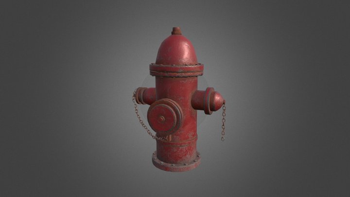 Fire Hydrant. First work with Substance 3D Model