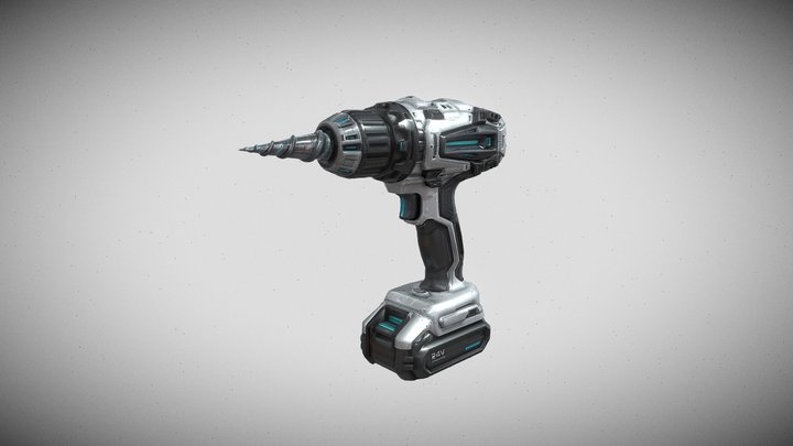 Cordless Drill – Game Ready 3D Prop