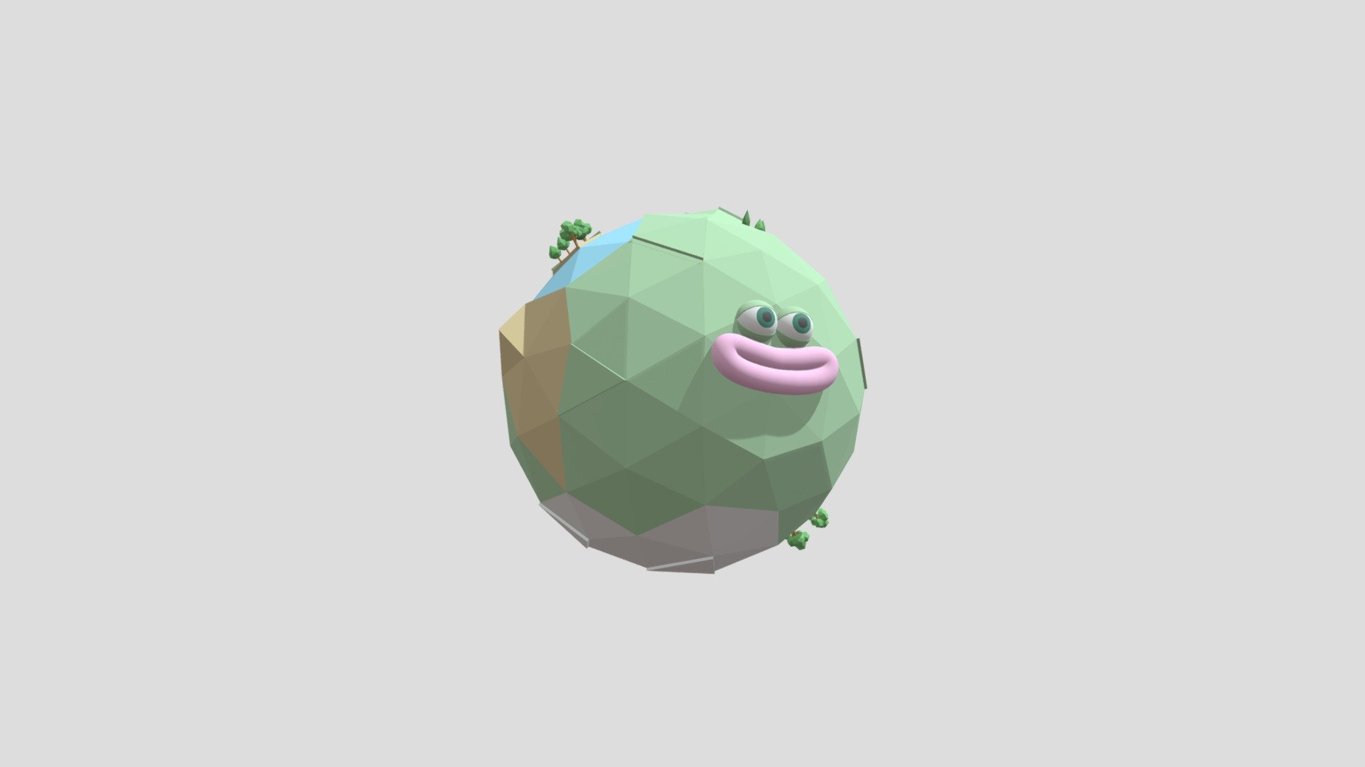 cartoony planet