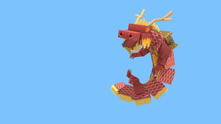 Dragon Valley - Oriental Dragon 3D Model