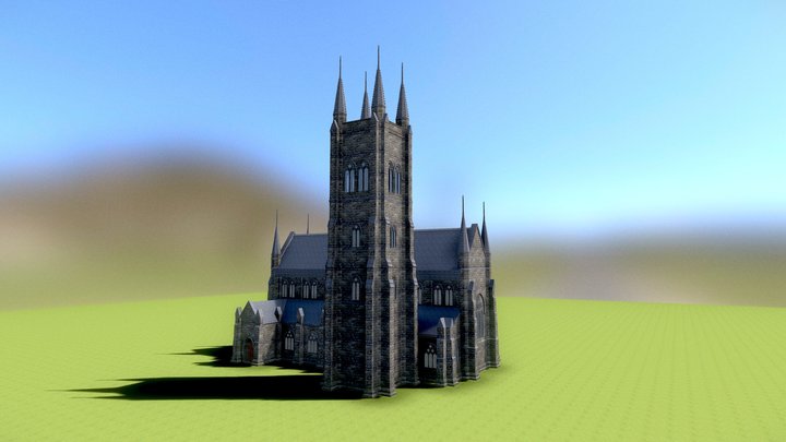 Heritage Church Scene 3D Model