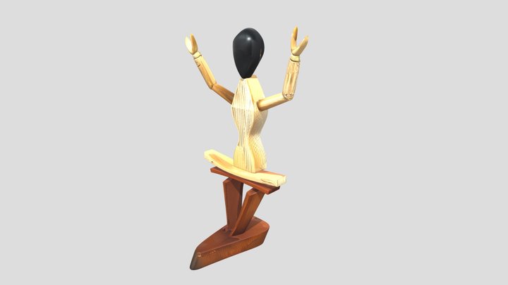 Wooden Man Sculpture
