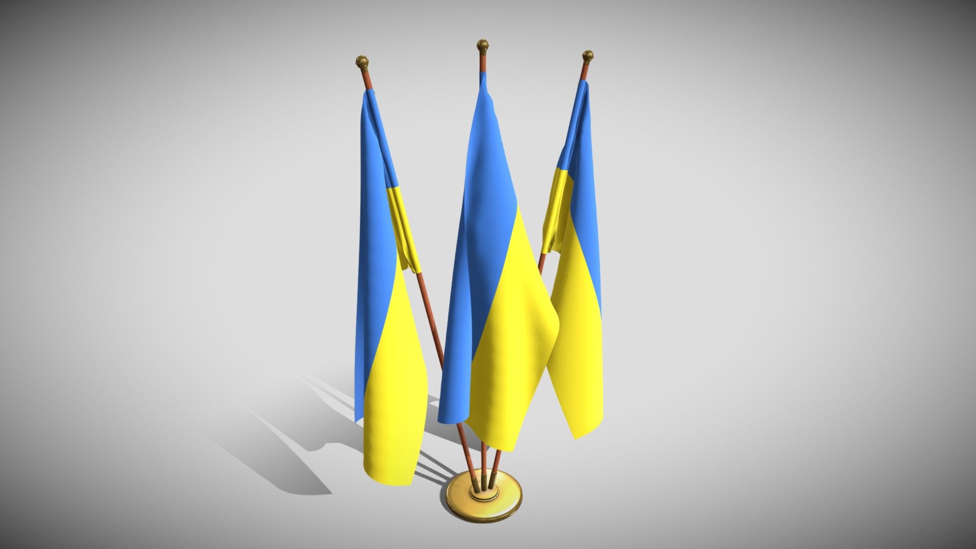 Ukraine Flag Pack - Buy Royalty Free 3D model by dragosburian [fedad53 ...