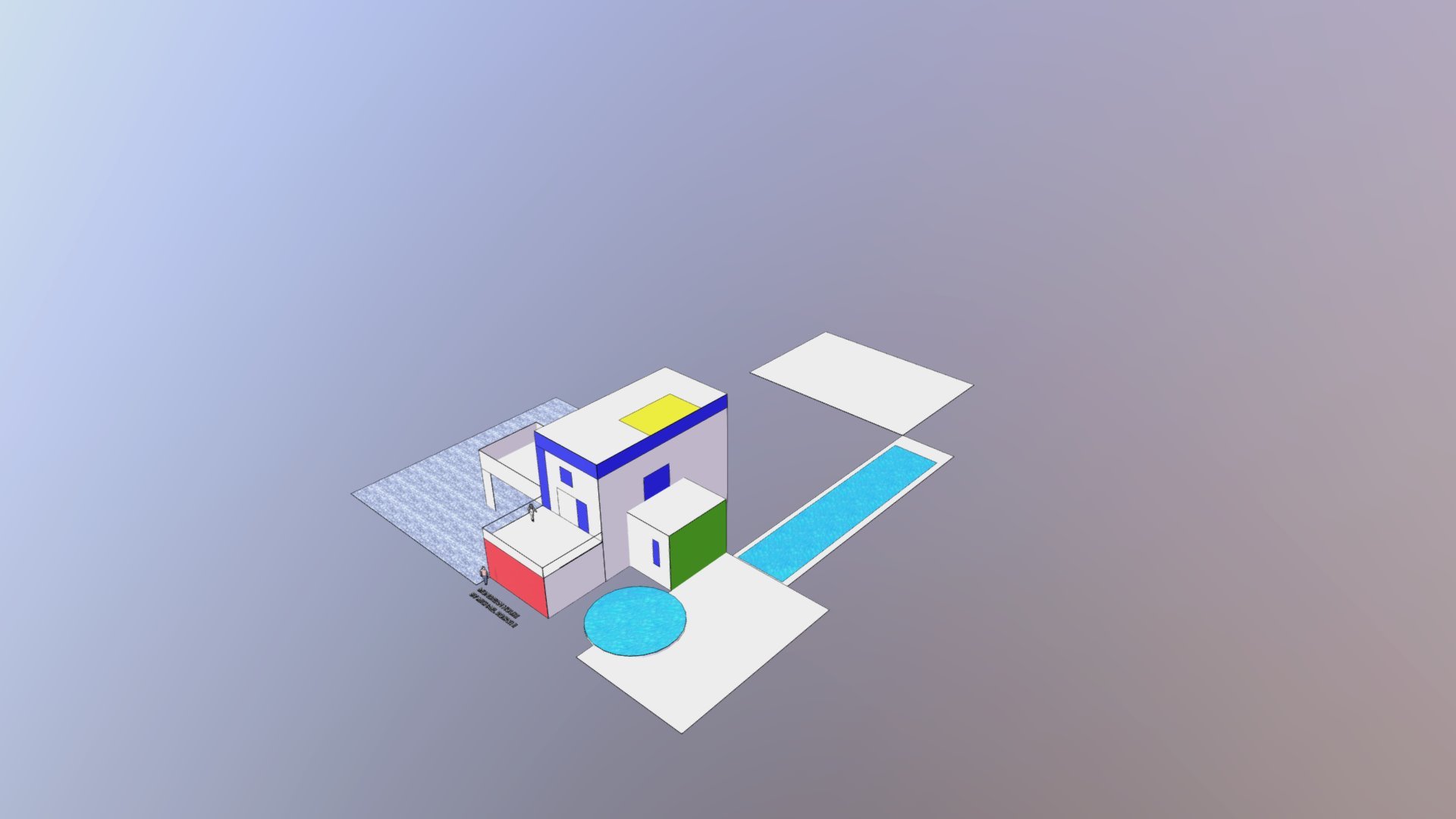 Modrian House - 3D model by michaelmario2 [fedaefa] - Sketchfab
