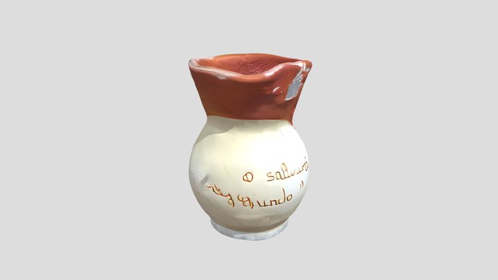 Decorative ceramic pitcher 3D Model