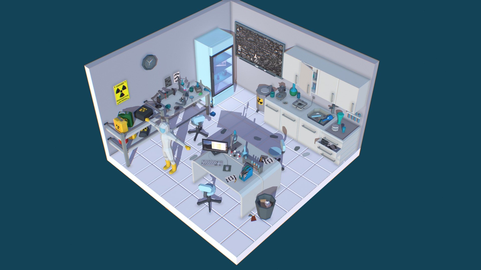 Low Poly Laboratory Download Free 3d Model By Yahor Yurkavets Got2b Fedc3b5 Sketchfab