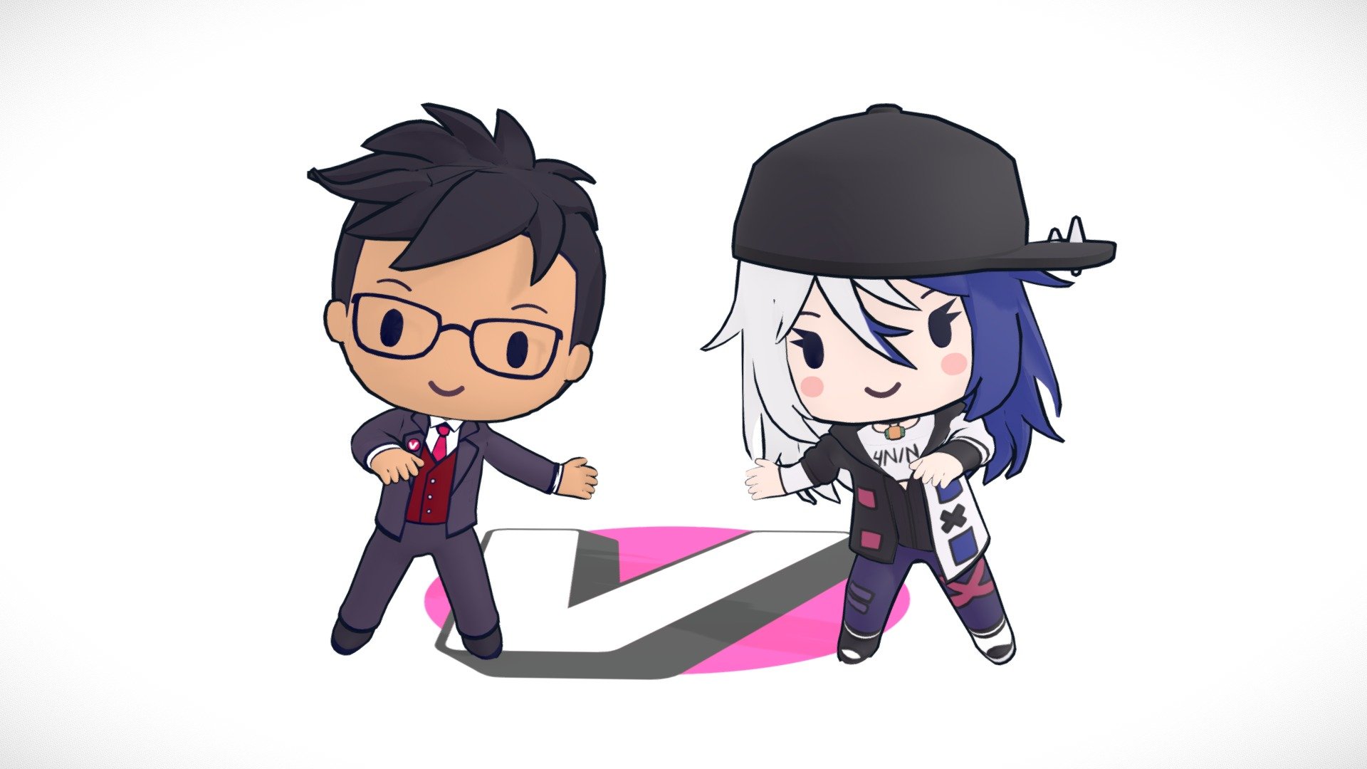 VShojo Chibi Models - Extra Staff — Sketchfab embed 3D viewer