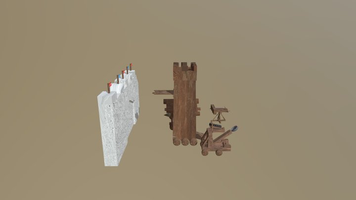 Scene Medieval 3D Model