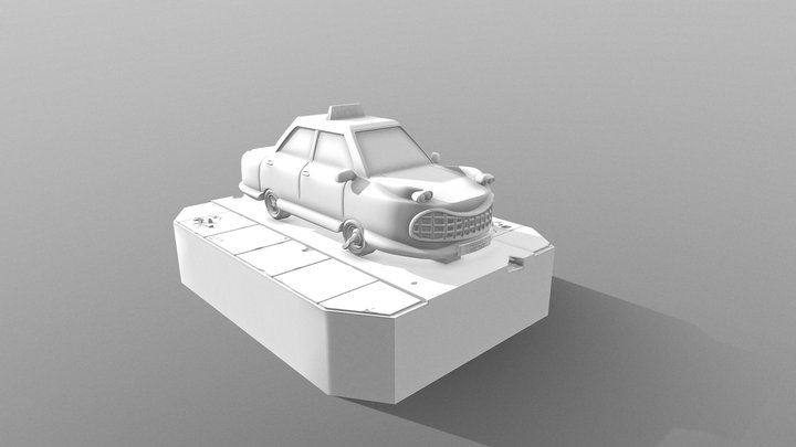 Taxi Model 3D printing 3D Model