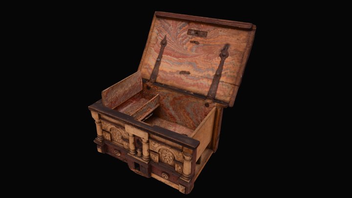 Wooden casket 3D Model