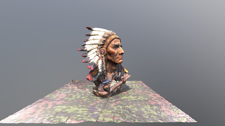 Indian Chief 3D Model