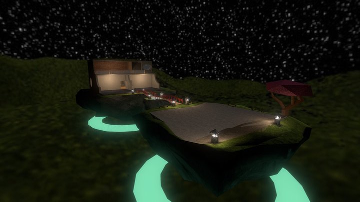 Floating gallery 3D Model