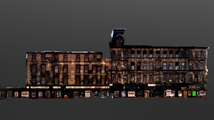Glasgow Argyle Street Building 3D Model