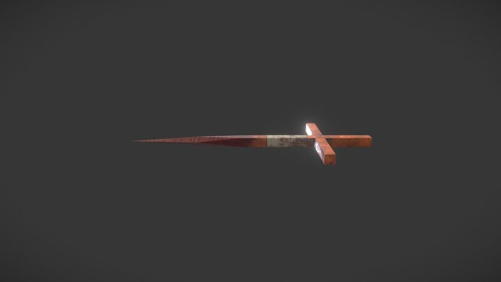 Bloody Cross Stake 3D Model
