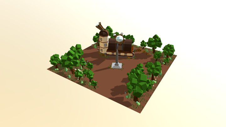 Observatory Tile 3D Model