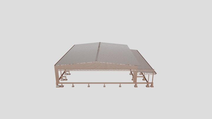ESTRUTURA HANGAR 3D Model