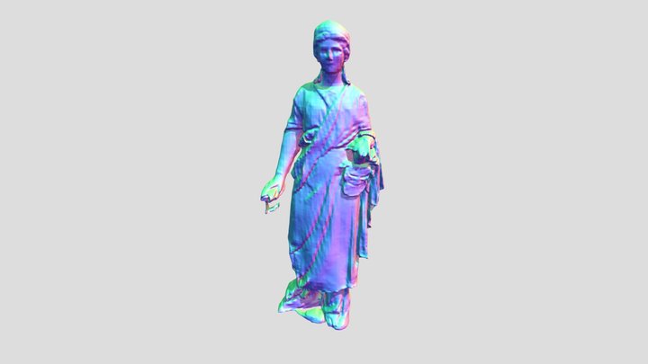 Sculpture Ayutthaya with PIFuHD 3D Model