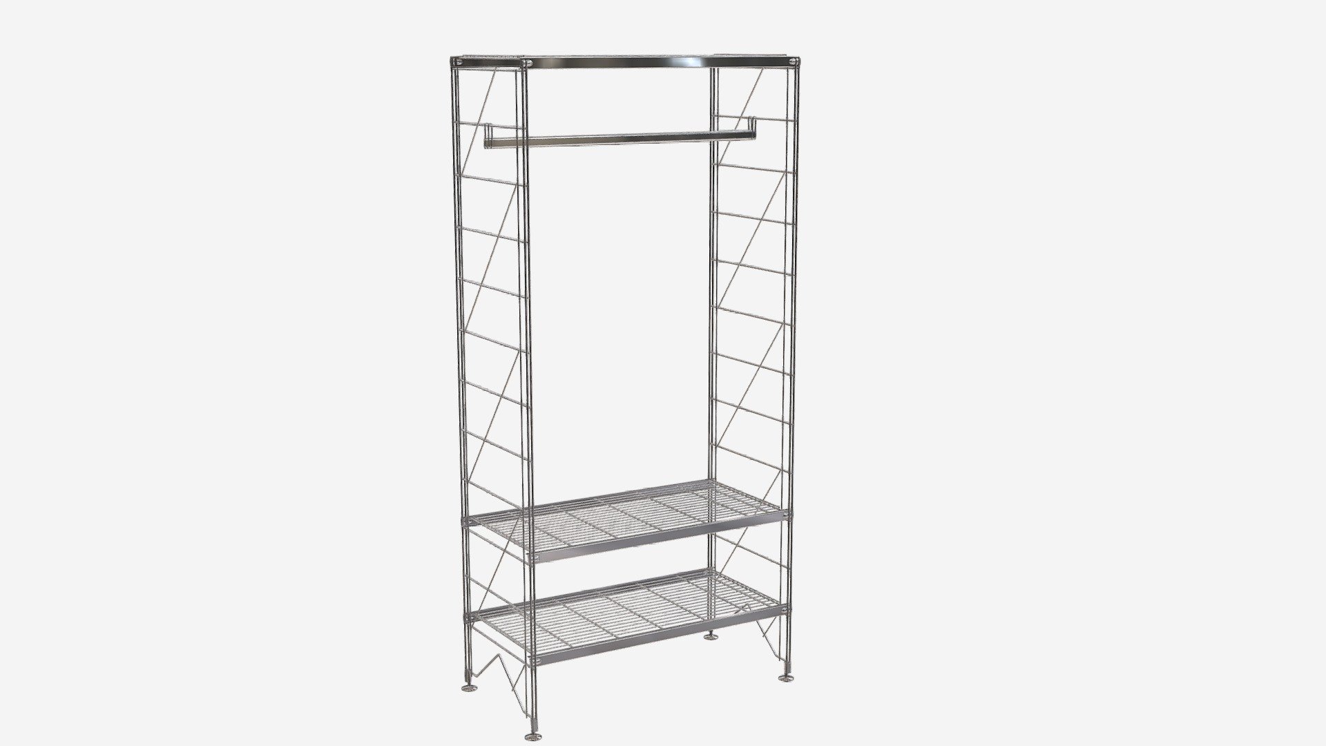 700019 ETAGAIR Garderobe 1900x910x457mm — Sketchfab embed 3D viewer
