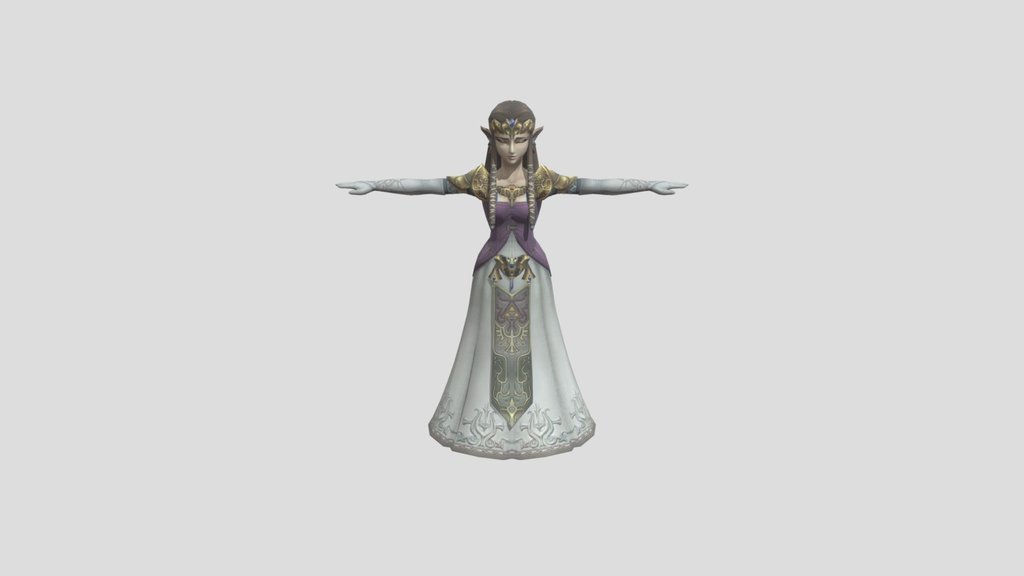 Wii - Super Smash Bros_ Brawl - Fighters - Zelda