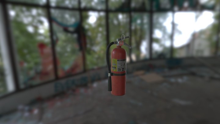 Fire Extinguisher 3D Model
