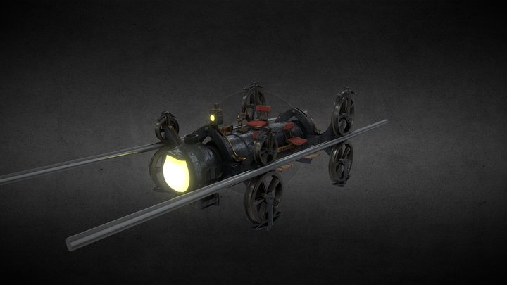 Vagon Gringotts Hogwarts 3D Model