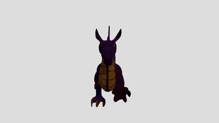 Purple Dragon Model Scan 3D Model