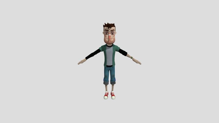hello neighbor player  textures 3D Model
