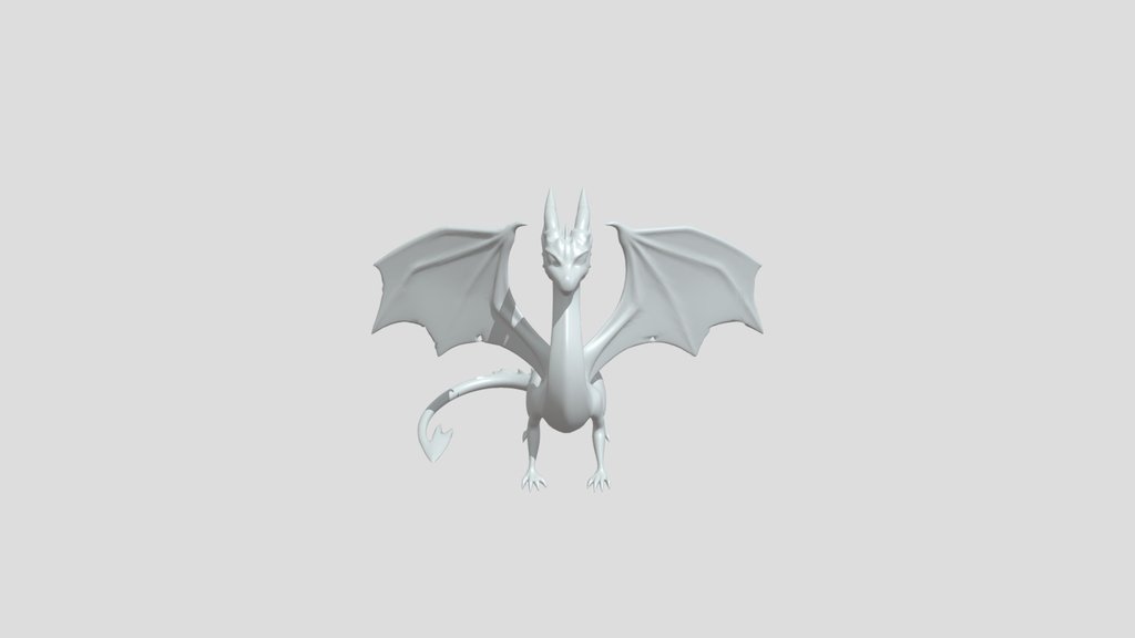 Helluva Boss Kevin Ghidorah (AI) (Untextured)
