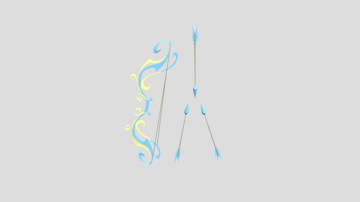 Bow And Arrow 3D Model