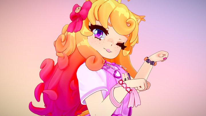[VTuber] Derp Princess Zoe [Commission] 3D Model