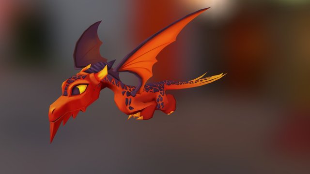 Fire Dragon 3D Model