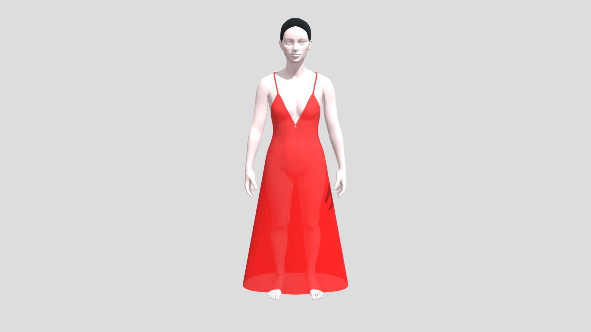 Vestido de cetim