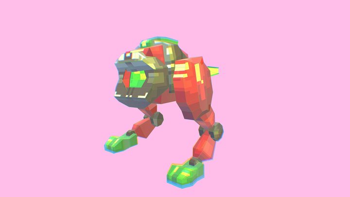 Futuristic Robot 3D Model