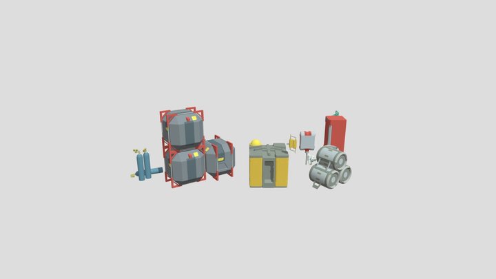10 Things From Game 3D Model