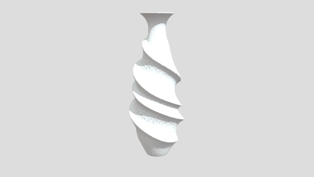 Geometric Emerald Honeycomb Spiral Vase