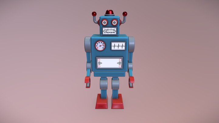 Toy Robot 3D Model