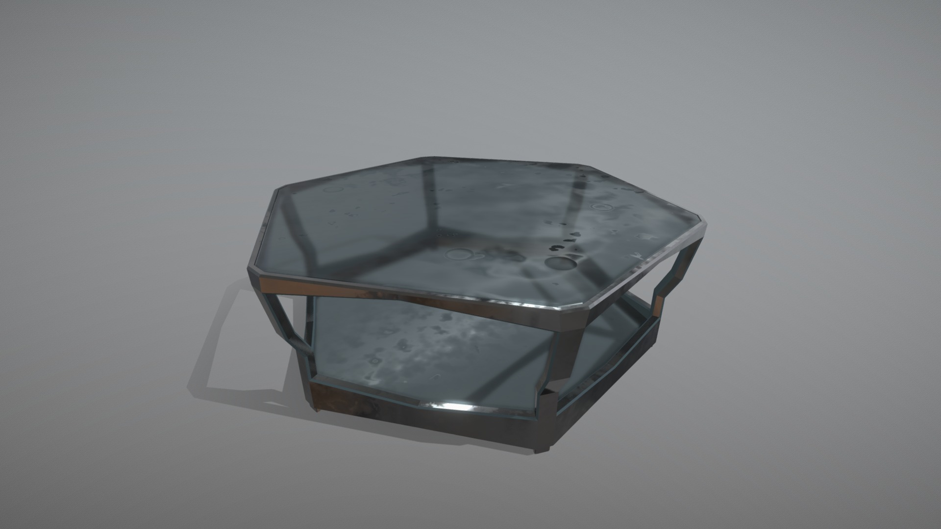 3D model Coffee Table - This is a 3D model of the Coffee Table. The 3D model is about a square object with a hole in it.