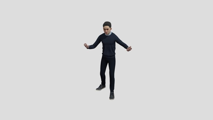 ManStanding Arguing 3D Model