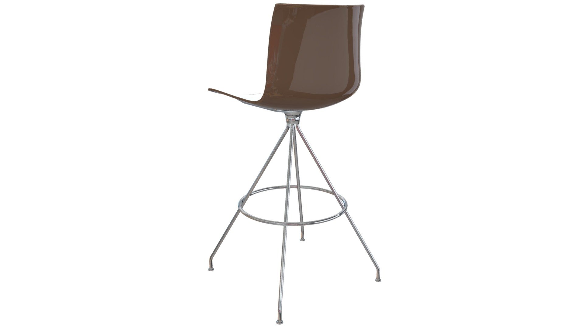 Catifa 46 swiveling, white-brown