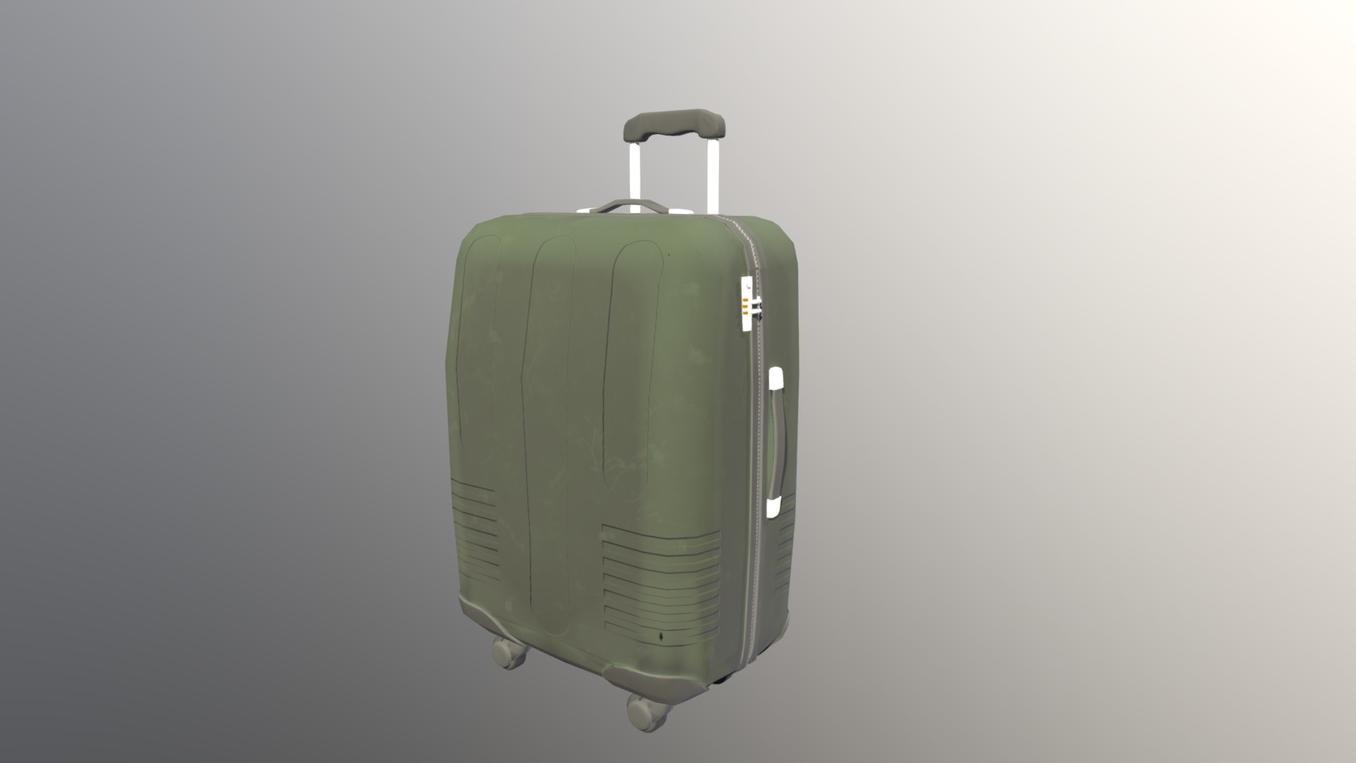 3D model Case - This is a 3D model of the Case. The 3D model is about a suitcase on a white background.