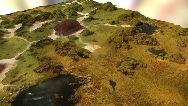 Ypenburg prehistoric landscape 3D Model