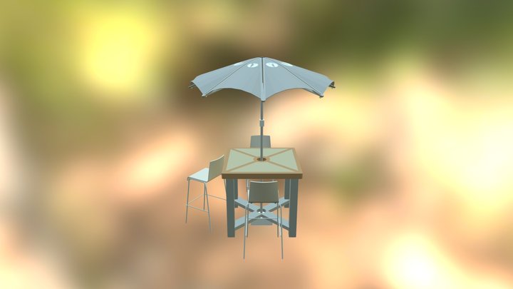 Smart Porch Umbrella 3D Model
