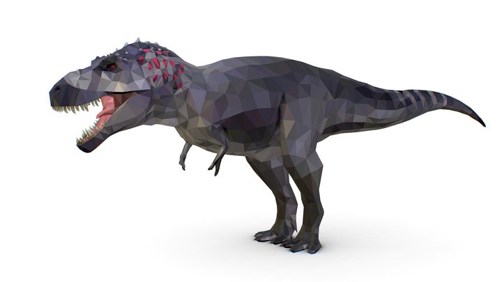 Dinosaur  Tyranno Lowpoly Art Style Animal 3D Model