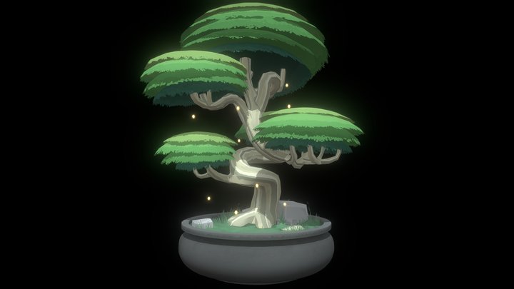 Enchanted Bonsai Tree 3D Model