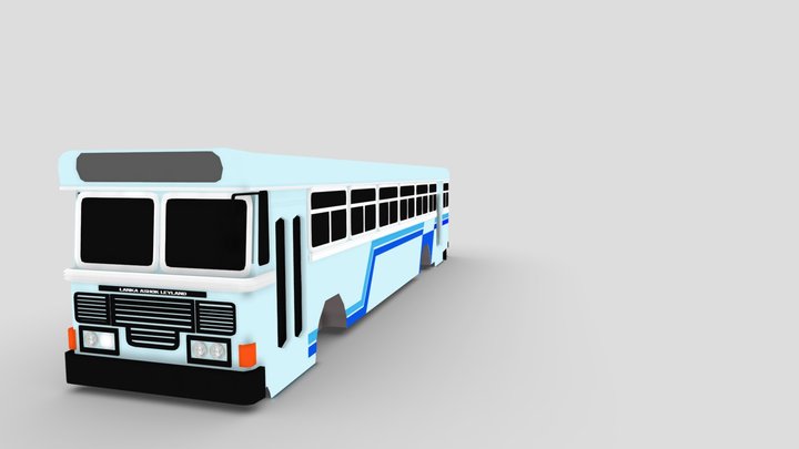 Leyland bus 3D Model